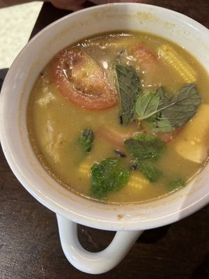 Tom Yam green curry  at Pinxin Vegan Cuisine - 品馨蔬食 in Penang