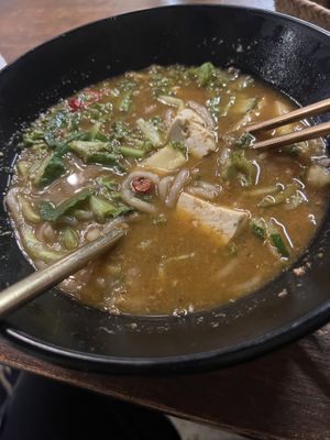 Half way through before I remembered to get a photo! Xx  at Pinxin Vegan Cuisine - 品馨蔬食 in Penang