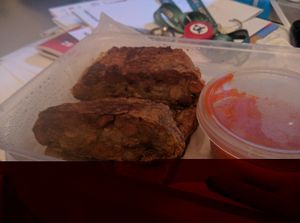 Kuang Chiang - RM8.00
TeoChew traditional kuih made of Beancurd sheet, nuts and sticky rice, served with Chilli Sauce. Nice crunch and chewy texture, pretty tasty, first time having this. Very filling. at Pinxin Vegan Cuisine - 品馨蔬食 in Penang