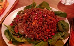 lentil salad at 90 Degree Melt in East London