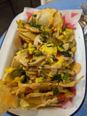 Loaded fries at Smorl's in Brighton