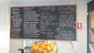 wall menu at Cafe O Mai in Annerley