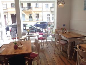 inside the café at Cafe Con Amore in Berlin