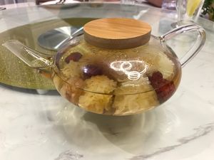 some bomb tea at Leisurely Veggie 悠蔬食 - Tsim Sha Tsui in Kowloon