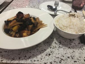 Mushroom rice at Leisurely Veggie 悠蔬食 - Tsim Sha Tsui in Kowloon