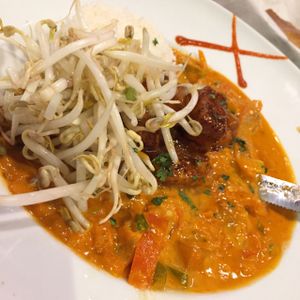 Dinner special, vegan option, at Nine Mile West.  at Nine Mile West in Asheville