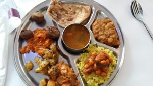 Lunch buffet  at Udipi Cafe in Sunrise