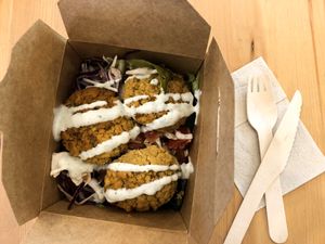 Falafel salad  at Green Bear Coffee - Peytral in Marseille