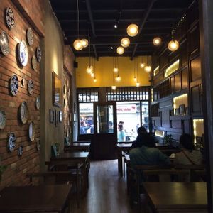 look from inside :D at Minh Chay - Hang Gai in Hanoi