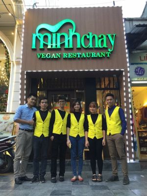 MinhChay and friends! at Minh Chay - Hang Gai in Hanoi