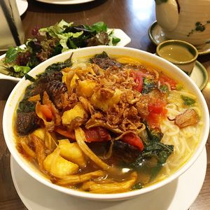Hanoi “Snail” soup (mushrooms & tofu) at Minh Chay - Hang Gai in Hanoi