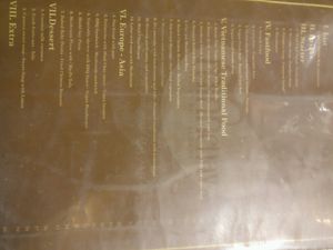 menu at Minh Chay - Hang Gai in Hanoi