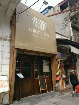 new front facade at Minh Chay - Hang Gai in Hanoi