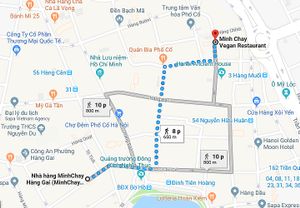 MINH CHAY VEGAN RESTAURANT 
ADD: 56B Hang Gai str move the location to 30 Ma May str. at Minh Chay - Hang Gai in Hanoi