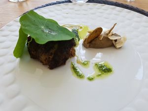 Main dish at ONA in Ares