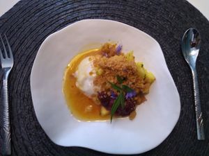 Dessert at ONA in Ares