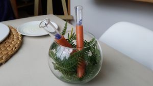 Raspberry and watermelon gazpacho at ONA in Ares