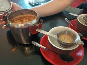 Dandelion Tea at Yellow Flower Indian Diner in Suffolk Park