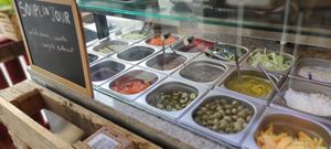 Salad bar at SAMAM - Cantine végétale in Paris