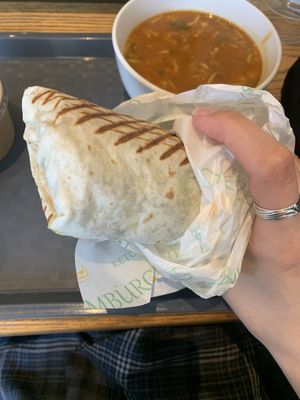 This wrap was really really good😍😍. It was some greek style wrap  at SAMAM - Cantine végétale in Paris