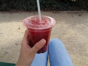 Hibiscus & mint juice at SAMAM - Cantine végétale in Paris