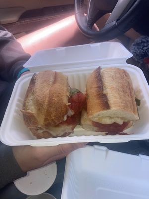 Chicken parm pesto  at Greens and Grains in Galloway