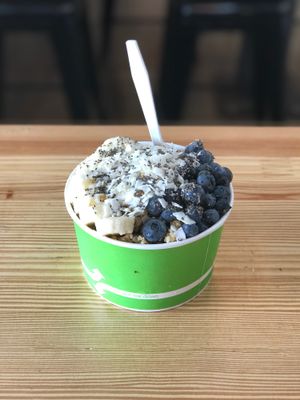 Classic Bowl for breakfast!! Awesome!!! at Greens and Grains in Galloway