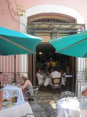Terrace at Dona Eutimia in Havana