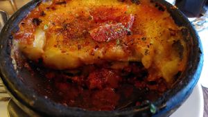 Vegan Lasagna at Mesita Grande in Punta Arenas