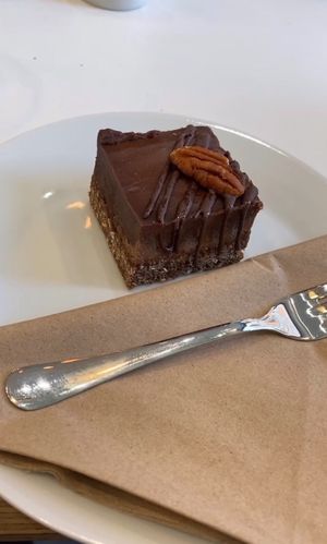 raw pecan brownie   at Picnic in Glasgow