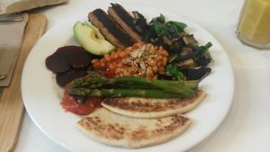 Vegan breakfast at Picnic in Glasgow