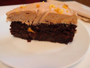 Chocolate-orange cake at Picnic in Glasgow