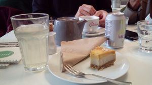 Raw mango cake at Picnic in Glasgow