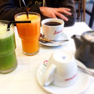 Juices (lean green and carrot / ginger) at Picnic in Glasgow