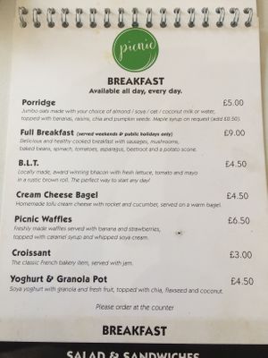 Breakfast  at Picnic in Glasgow