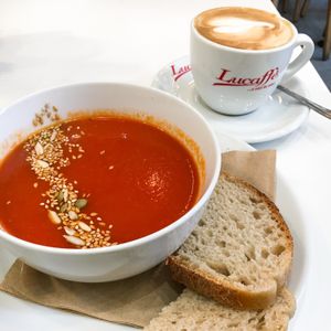 roasted red pepper soup at Picnic in Glasgow
