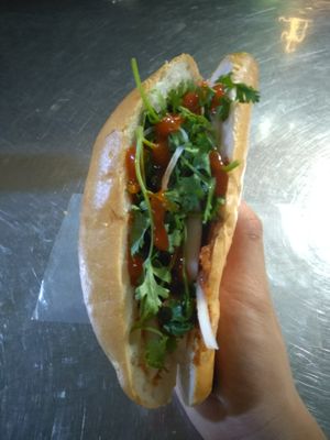 Banh my chay at Tinh Duyen in Long Xuyen