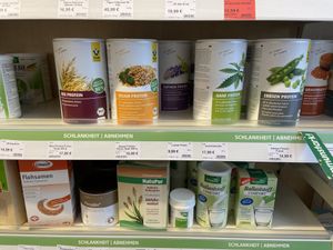 Plant based Protein powders  at Vitalia Reformhaus in Reutlingen