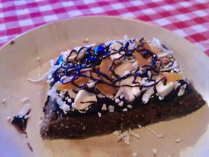 Raw Vegan Brownie  at Divine Nature in Dharamkot