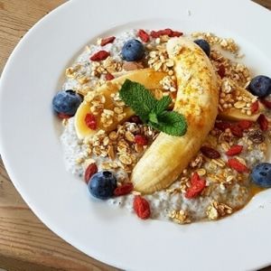 Detox Banana Split at Le Pain Quotidien - Gran Via in Madrid