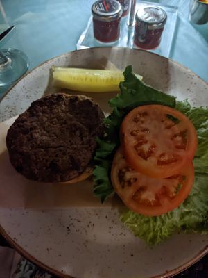 beyond burger  at The Deck in Providenciales