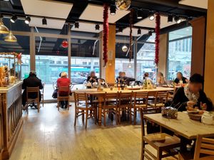 Interior at Le Pain Quotidien in Lausanne