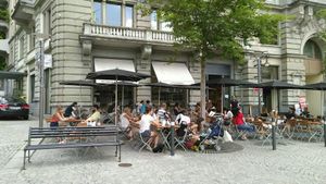 Terrace at Le Pain Quotidien in Zurich