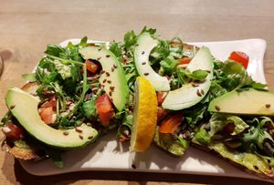 Avocado tartine at Le Pain Quotidien in Zurich