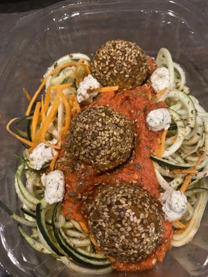 Raw spaghetti  at Ziva To Go - Industrial in Mallorca