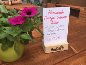 lemonade at Vegan&Raw in Hannover