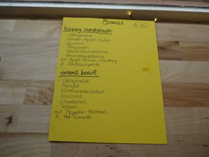 bowl menu at Vegan&Raw in Hannover