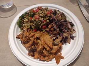 Seitan is super good at Veg Eat in Bergamo