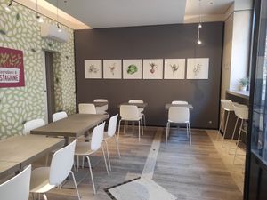 Inside at Veg Eat in Bergamo