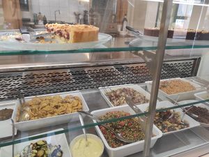 Buffet at Veg Eat in Bergamo